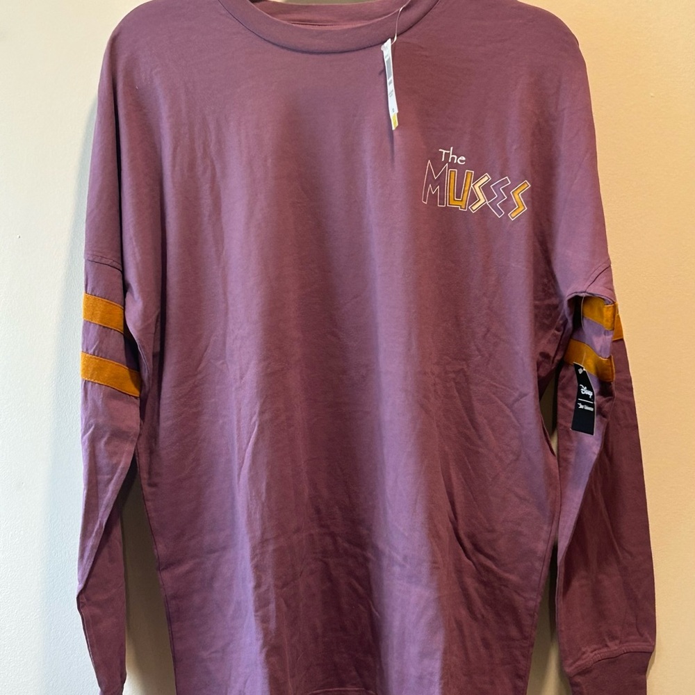 Disney Purple Long Sleeve Tee with Yellow Accents